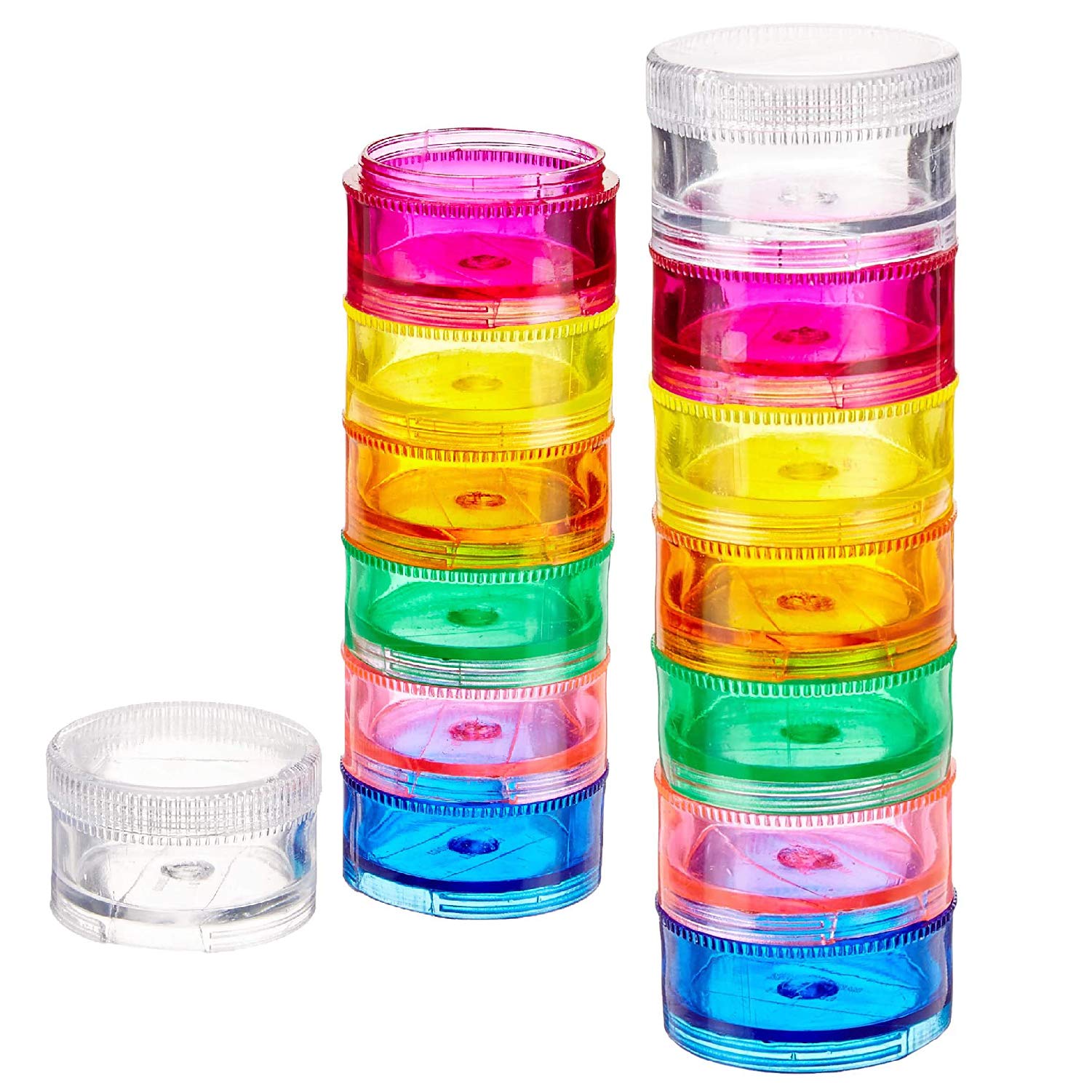 RAINBOW STACKABLE PILL PLANNER
