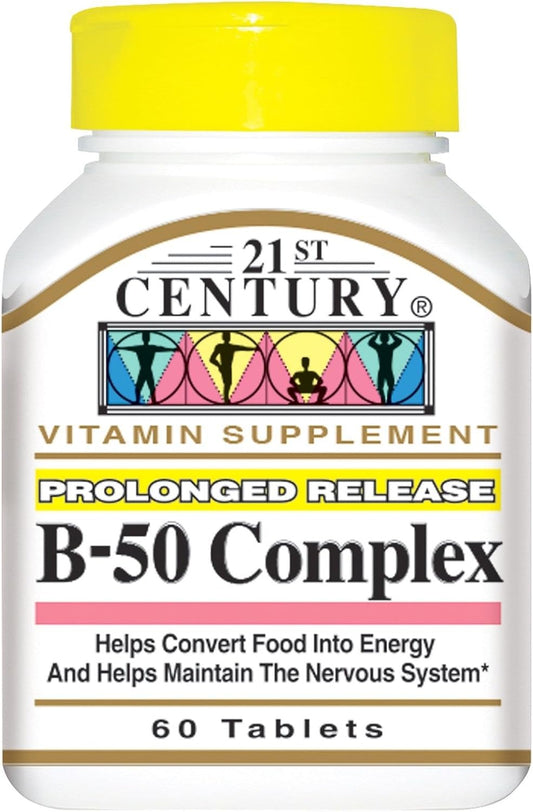 VIT B-50 COMPLEX TR TABS 60CT 21ST CENT