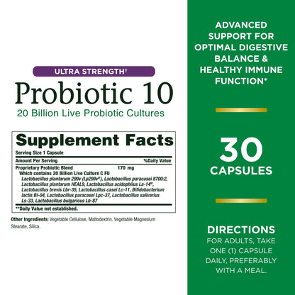 PROBIOTIC 10 70MG 3B CAPS 60CT NAT TRU