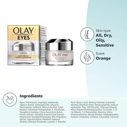 OLAY BRIGHTENING EYE CREAM .5z