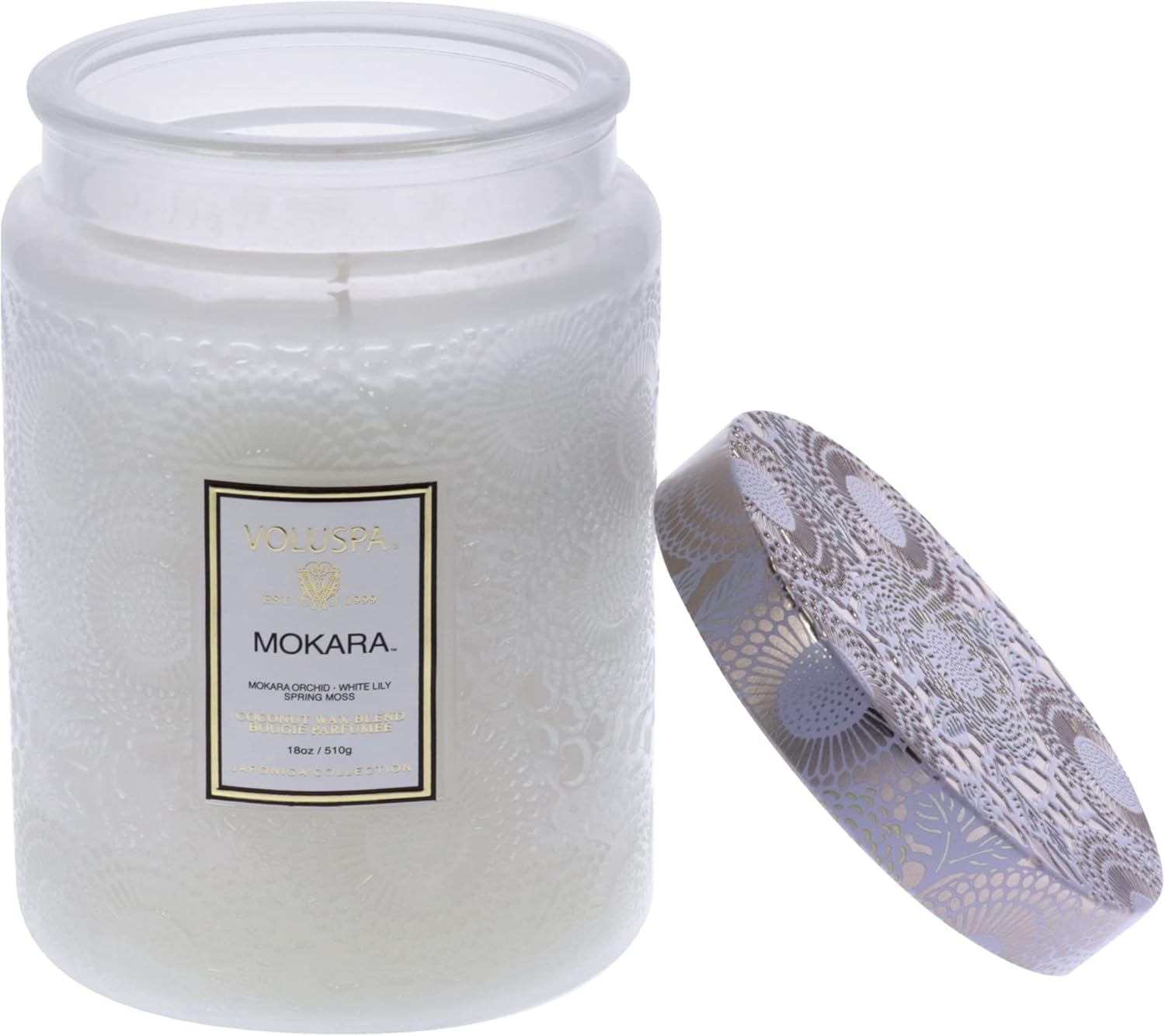 Voluspa Mokara 18oz Large Glass Jar Candle