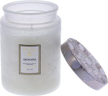 Voluspa Mokara 18oz Large Glass Jar Candle