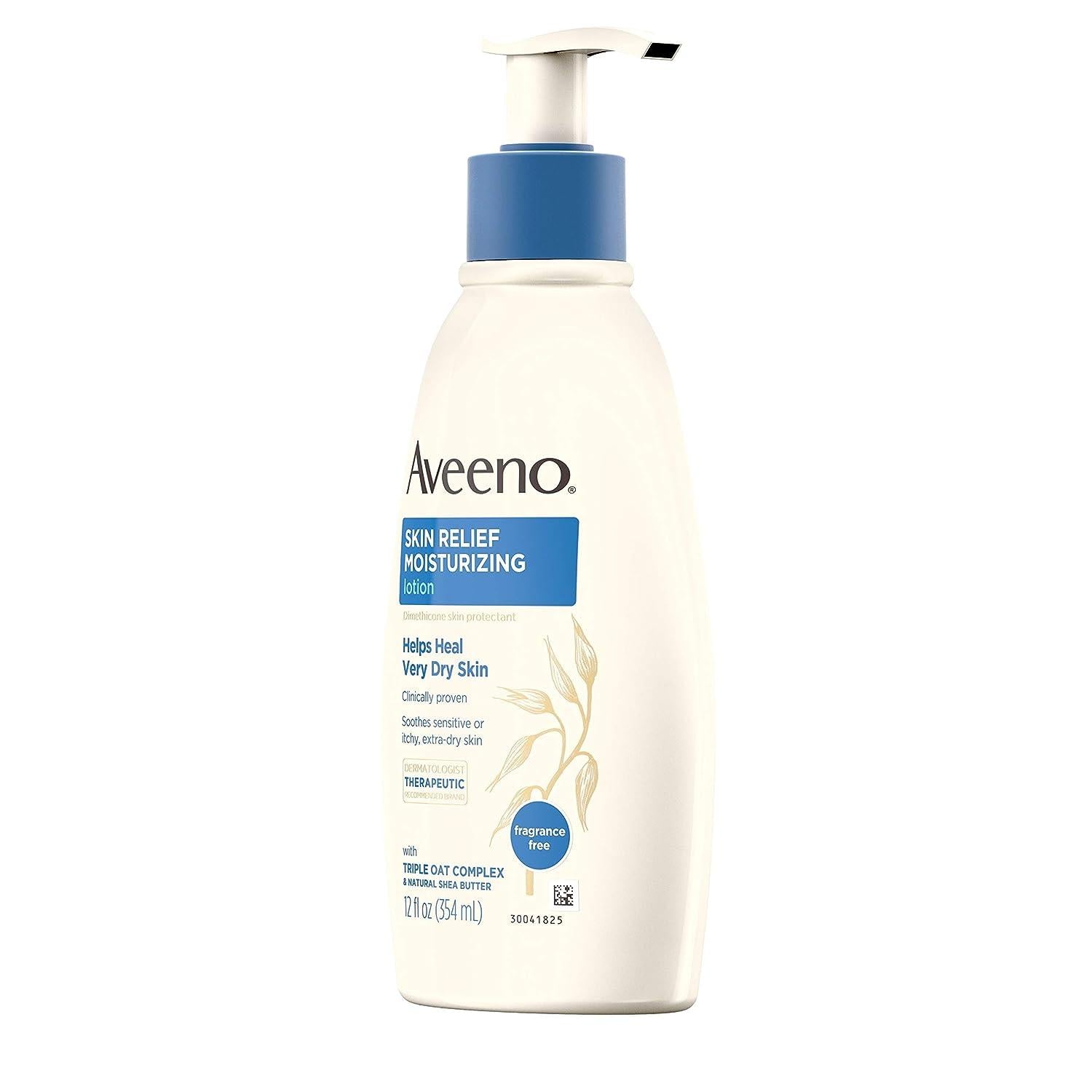 Aveeno Skin Relief Moisturzing Lotion Frag-Free Dry Skin 18oz