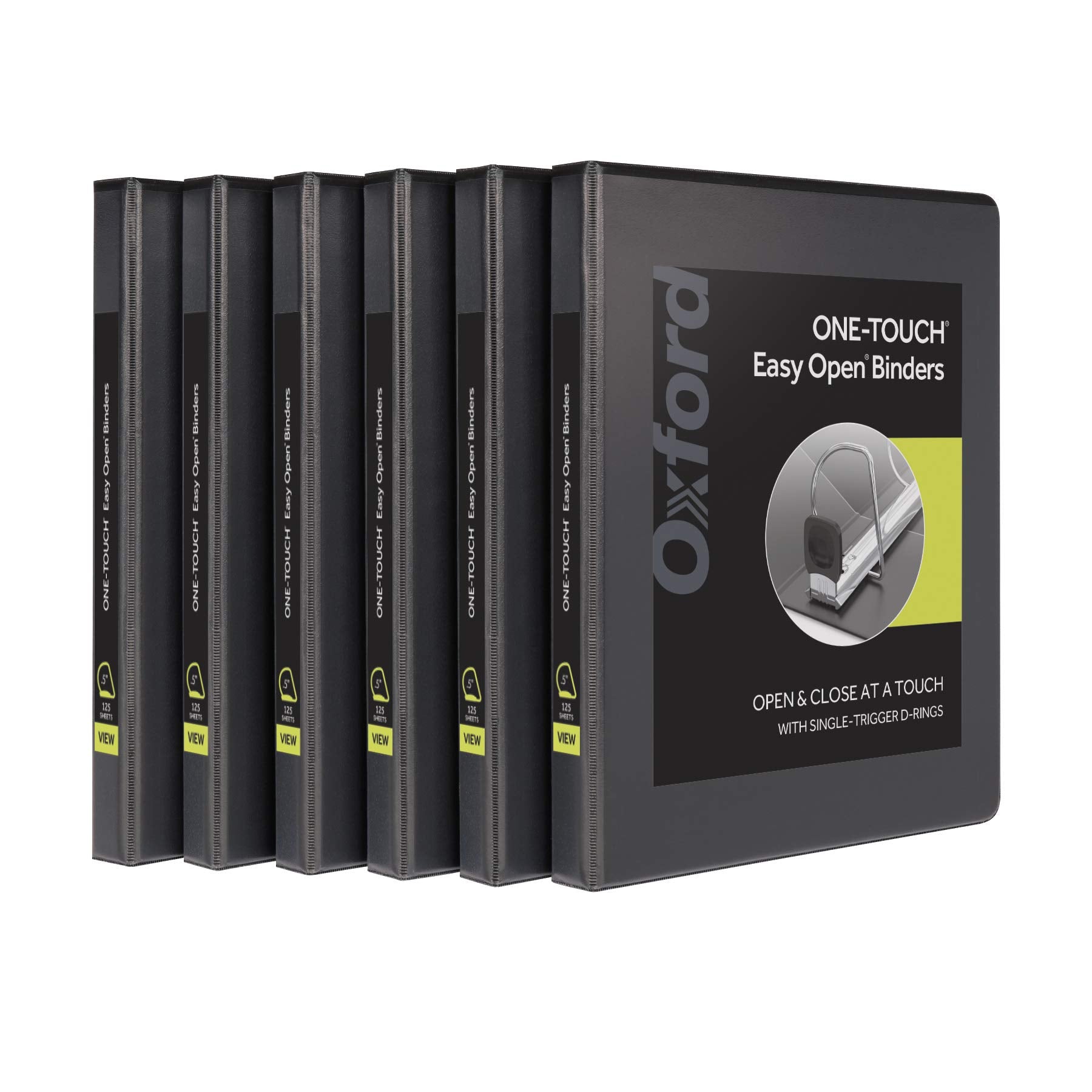 Oxford 1.5-Inch One-Touch Easy Open Binders - Assorted Natural Pastels