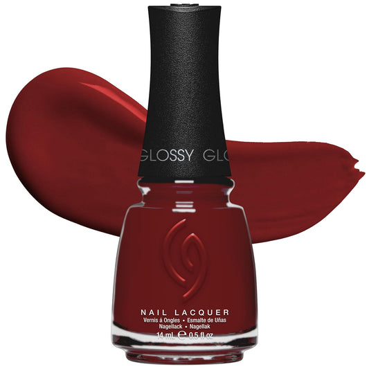 china glaze Nail Lacquer, Glossy Finish - Moonlit Merlot