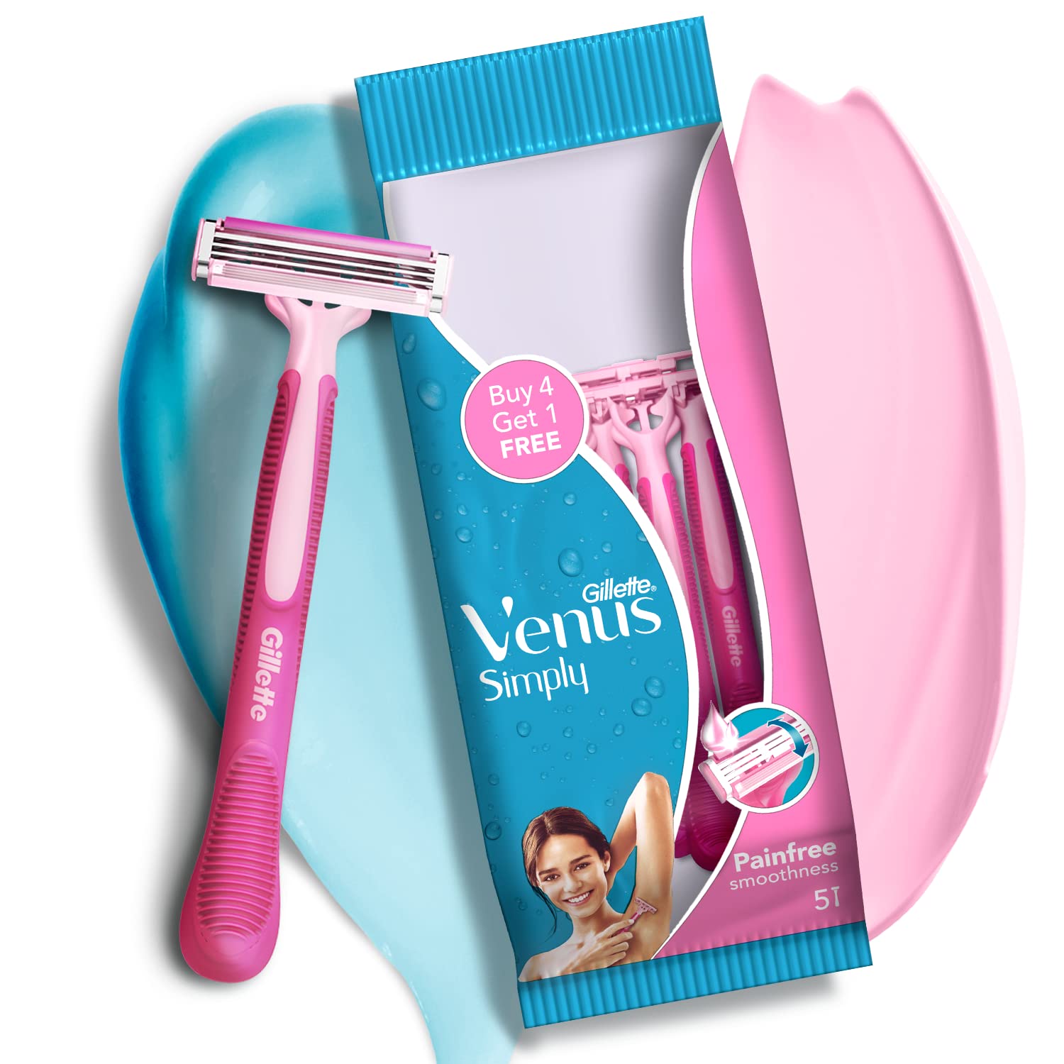 GILL SIMPLY VENUS RAZOR 4 PINK
