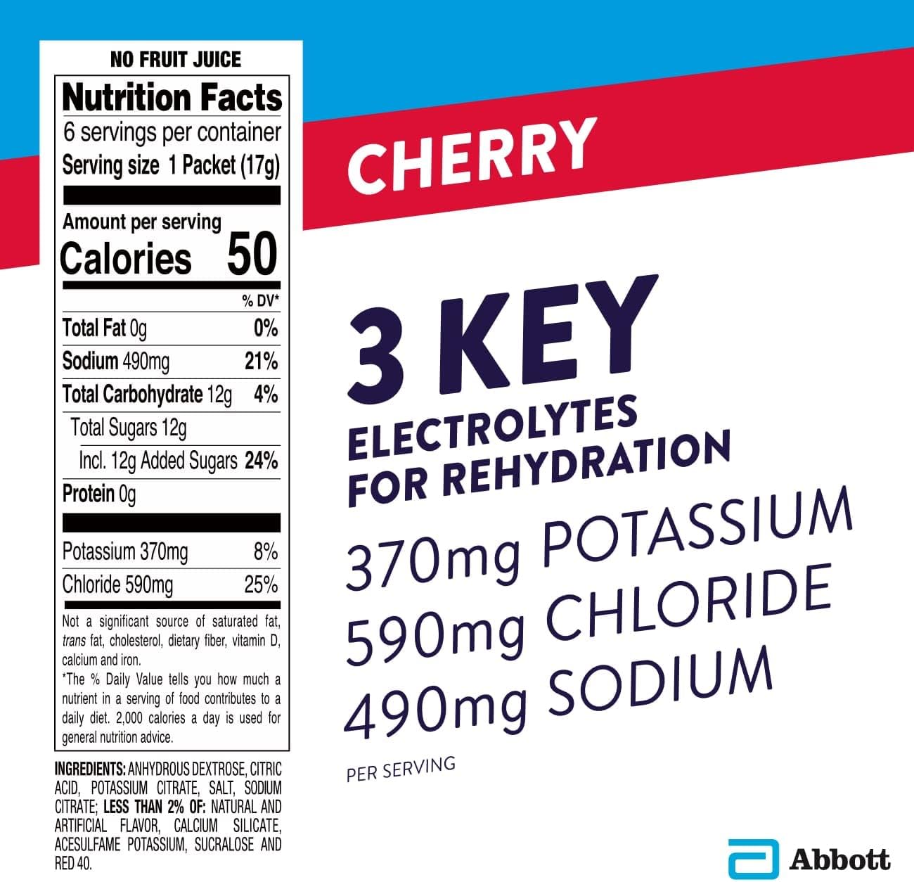 PEDIALYTE PK 6X6X17GM PWD CHERRY