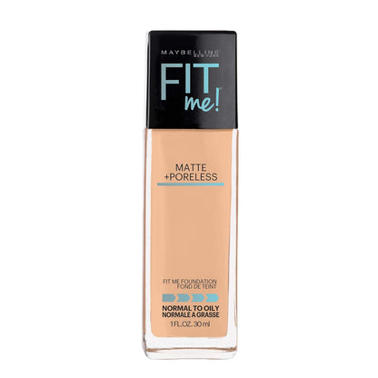MAYBELLINE New York Fit Me Matte + Poreless Foundation Makeup, 356 Warm Coconut, 1 oz