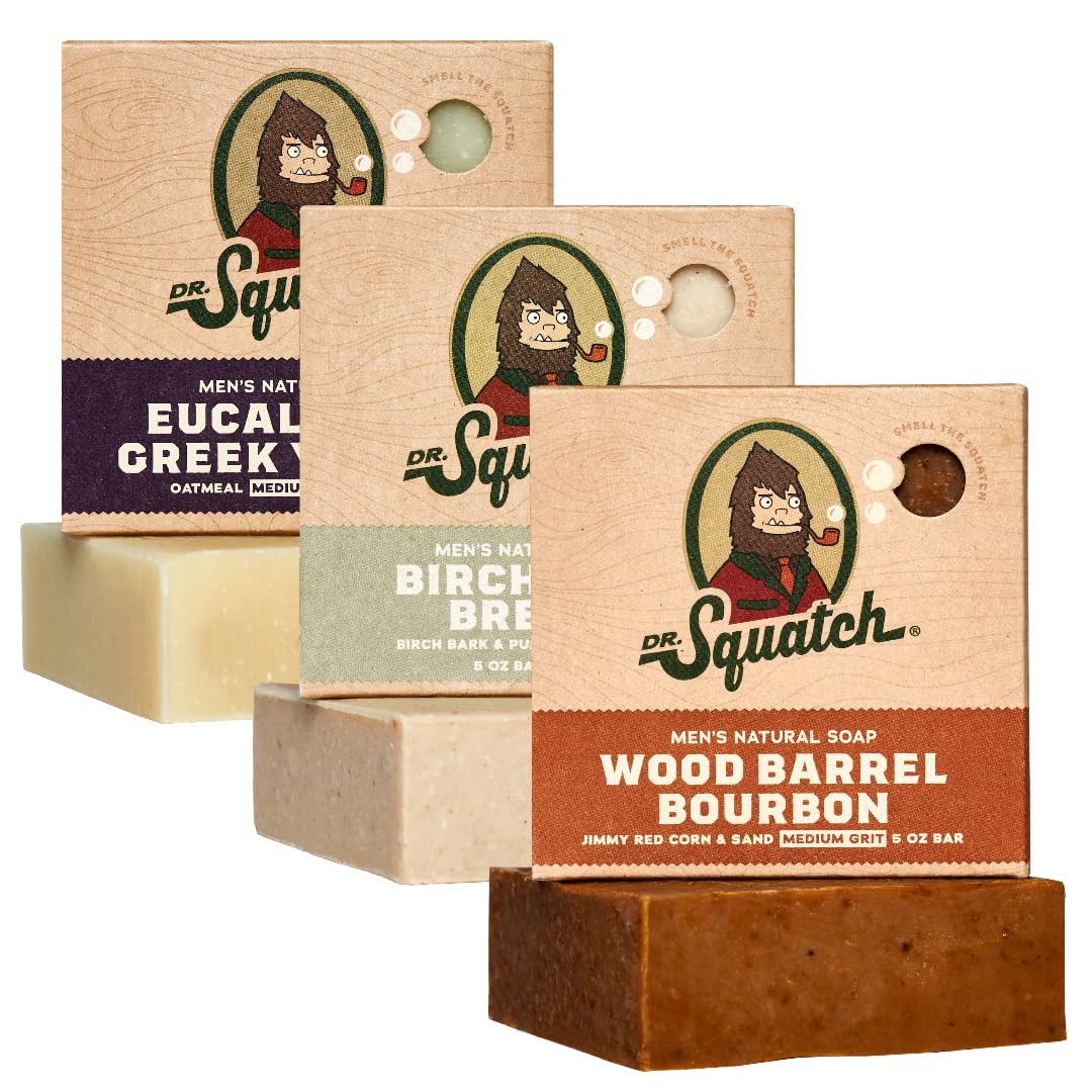 Dr. Squatch Mini Bar Soap - Wood Barrel Bourbon, 2.3 oz