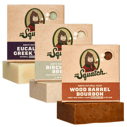 Dr. Squatch Mini Bar Soap - Wood Barrel Bourbon, 2.3 oz