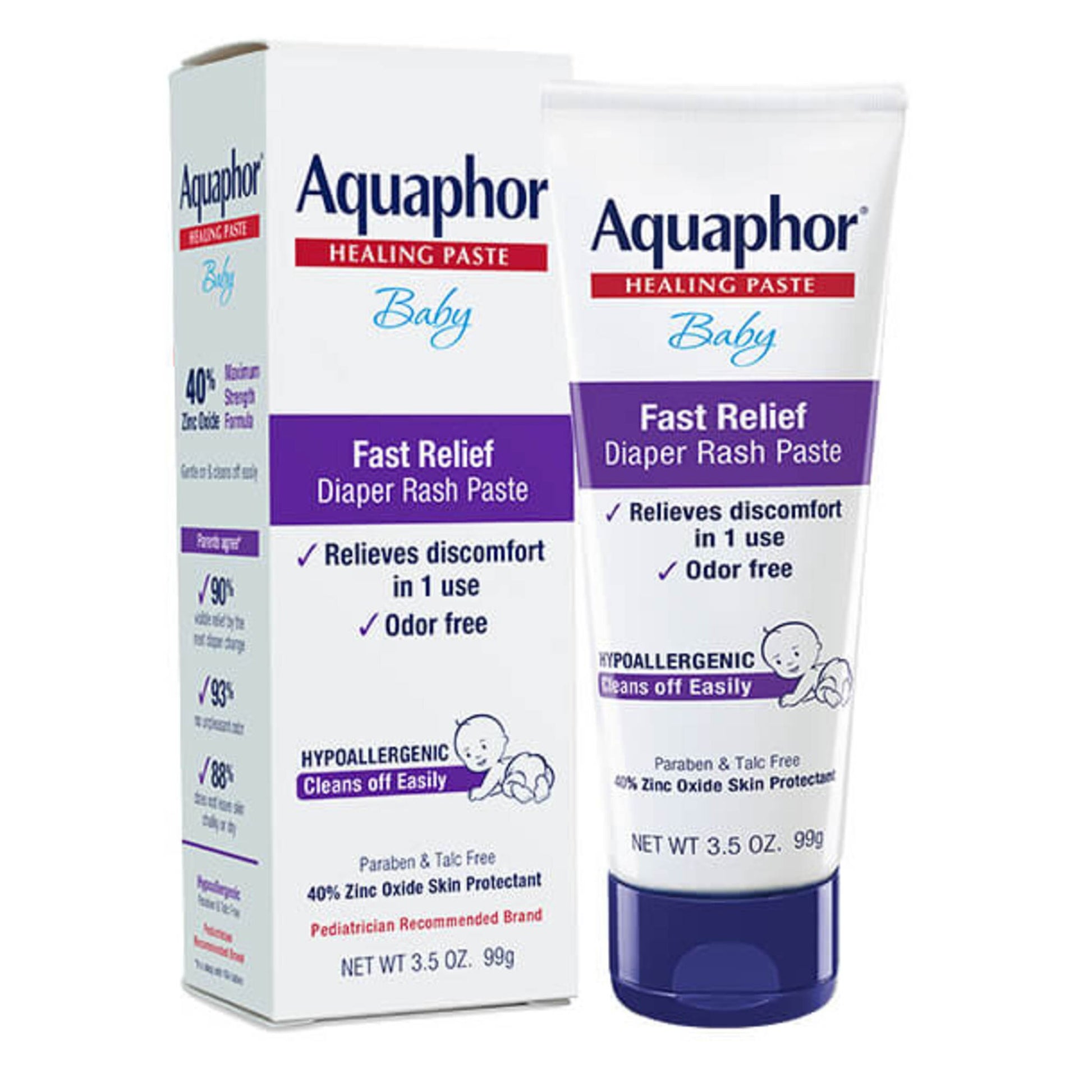 Aquaphor Baby Diaper Rash Paste, 3.4 oz