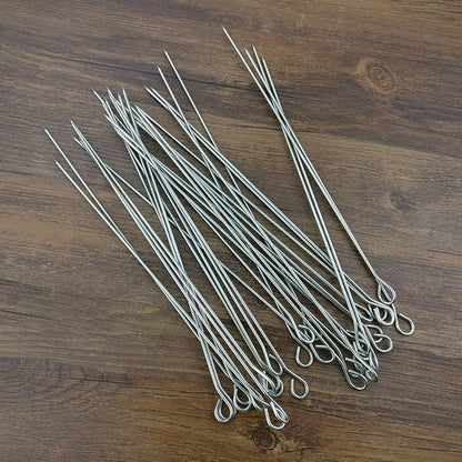 SKEWERS FLAT METAL 12" 4CT