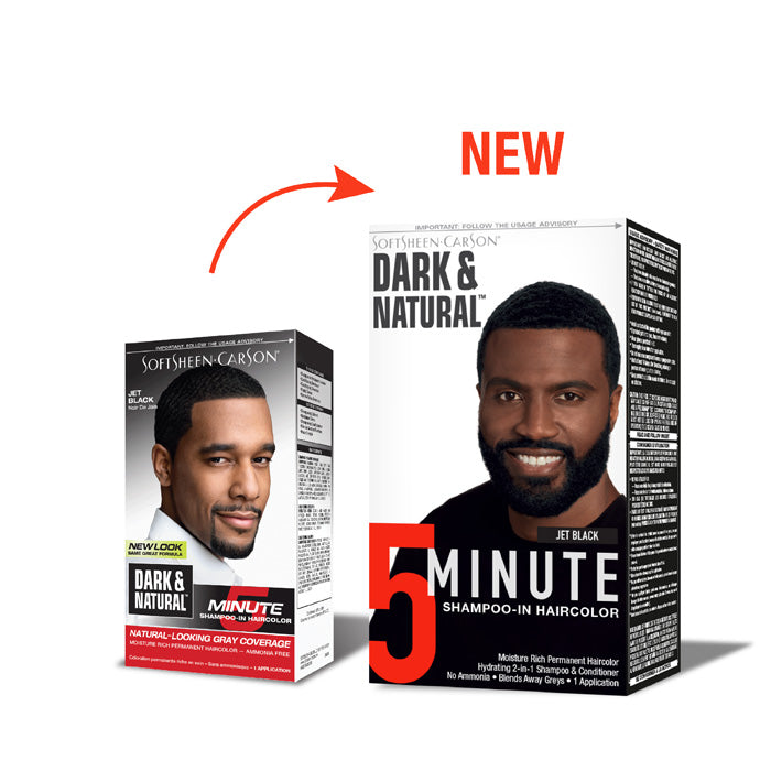 Dark & Natural Color Men Jet Black