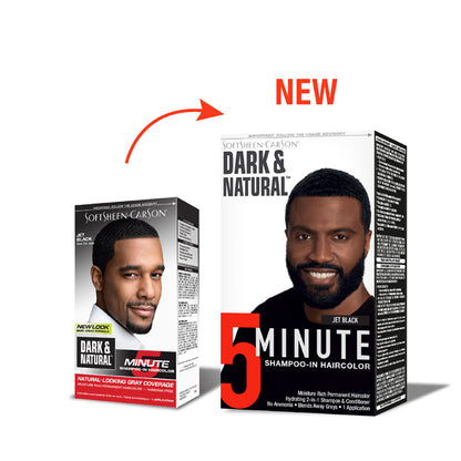 Dark & Natural Color Men Jet Black