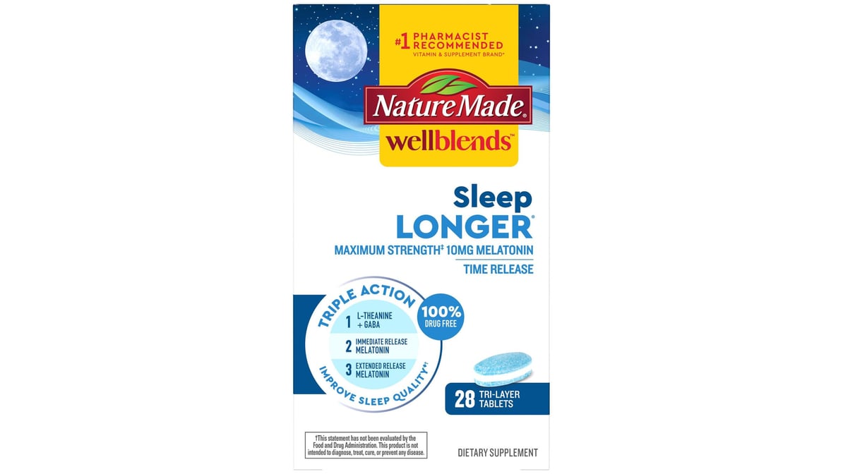 WELLBLENDS SLEEP LONGER TAB 35CT NAT MAD