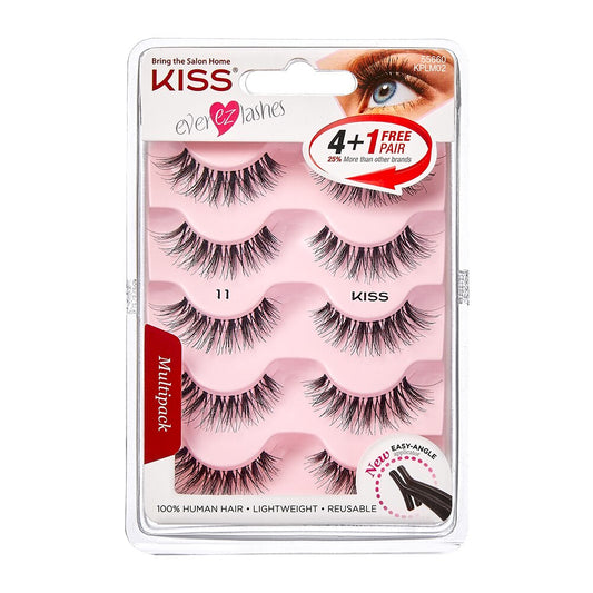 KISS Ever Ez Lashes with Applicator - 02 Natural, 2 count