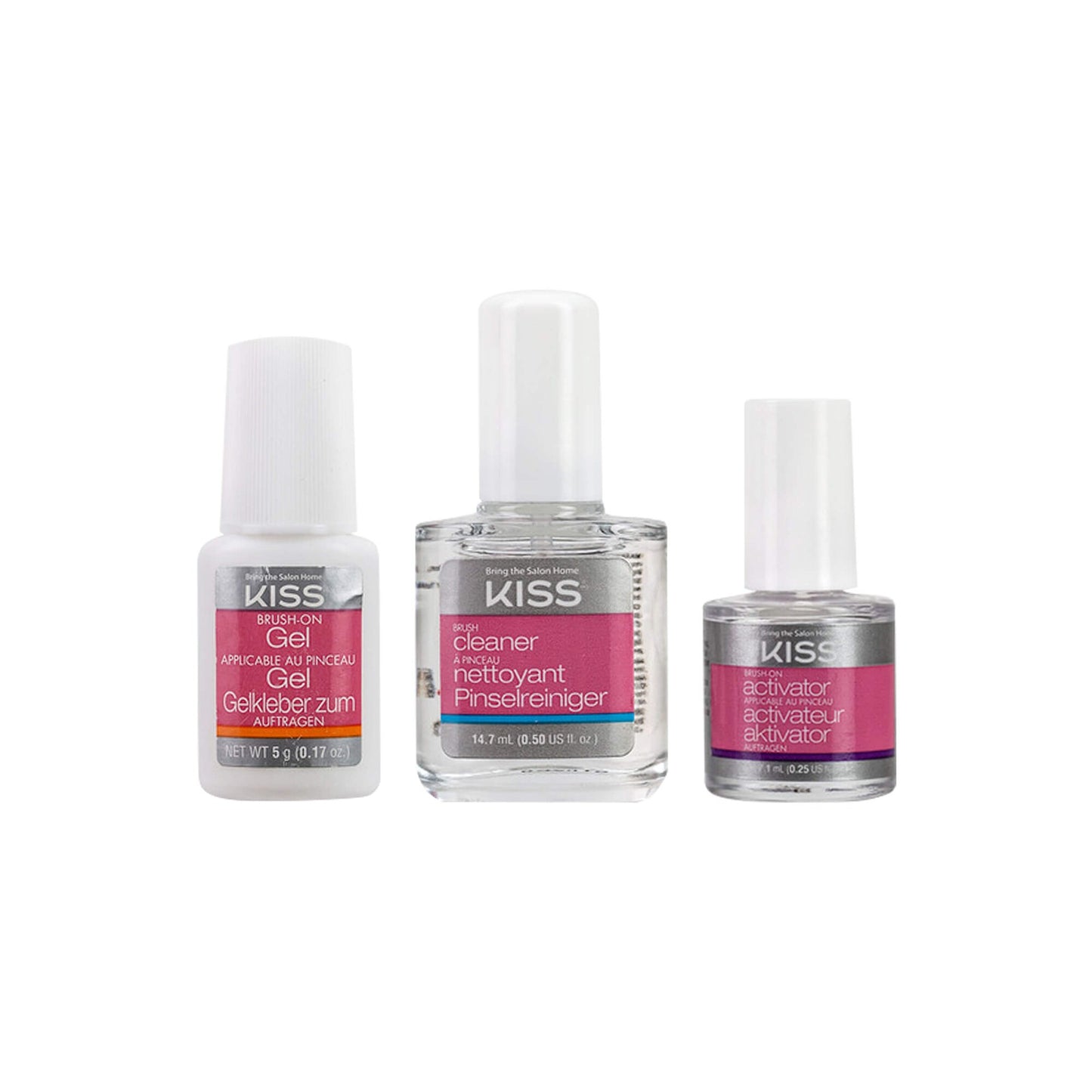 Kiss Brush-On Gel Nail Kit .