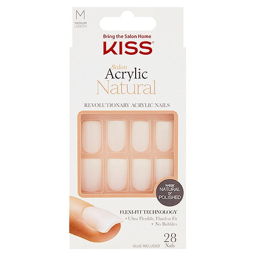 Kiss Classy Nails 28 Count Medium Length Chevron Tip