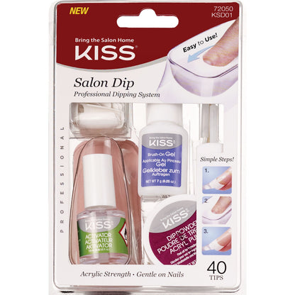 Kiss Salon Dip Glitter Kit .