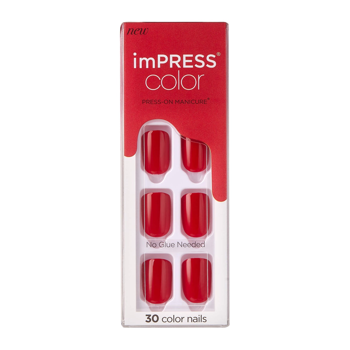 KISS ImPRESS Color Press-on Manicure - Red Velvet