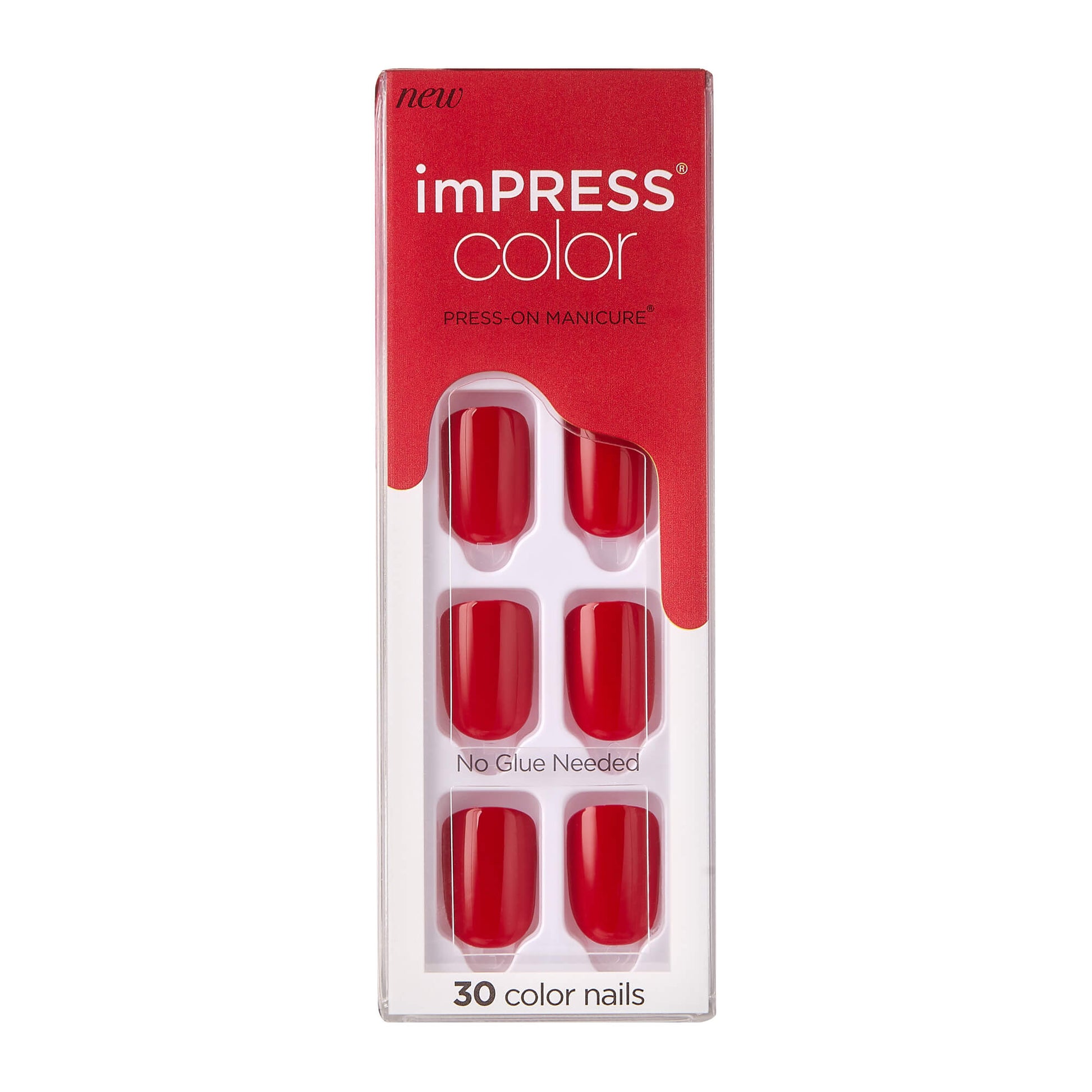 KISS ImPRESS Color Press-on Manicure - Red Velvet