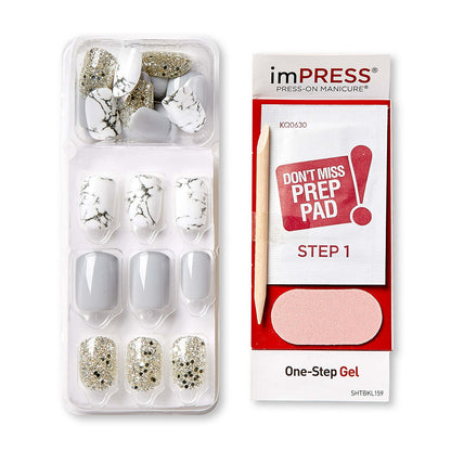 Kiss Impress Press-On-Manicure Kit 30 Count Knock Out Short