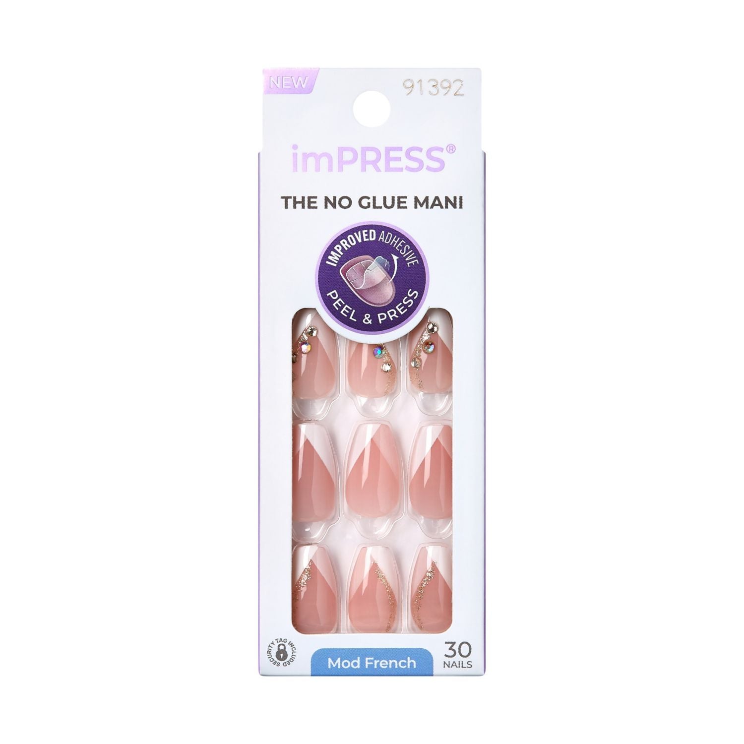KISS ImPRESS Modern French Press on Nails - Glimpse