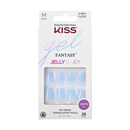 KISS Gel Fantasy Jelly Color Sculpted Ready-To-Wear  Nails - Quince Jelly