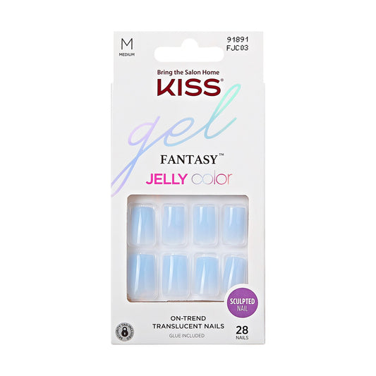 KISS Gel Fantasy Jelly Color Sculpted Ready-To-Wear  Nails - Quince Jelly