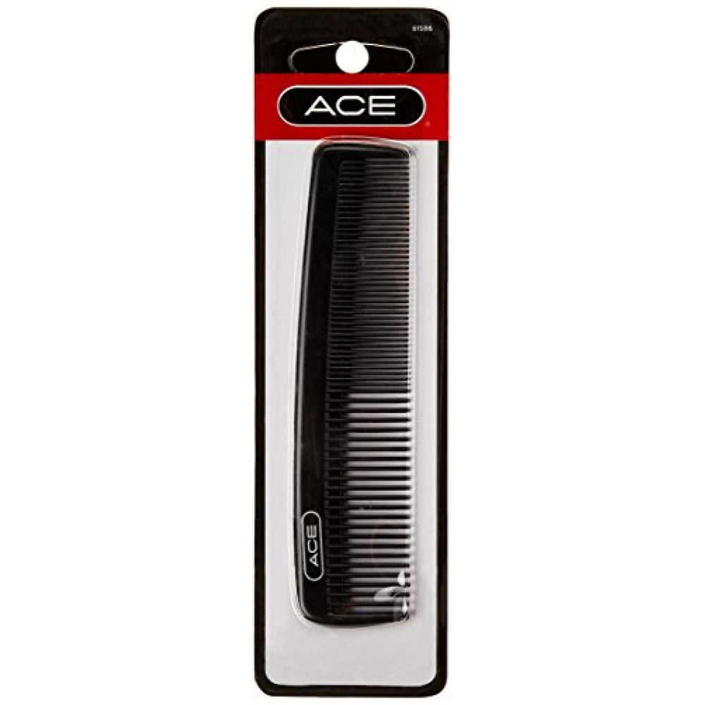 ACE Bi-Function Wide Tooth Comb - Black