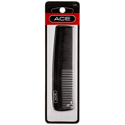 ACE Bi-Function Wide Tooth Comb - Black