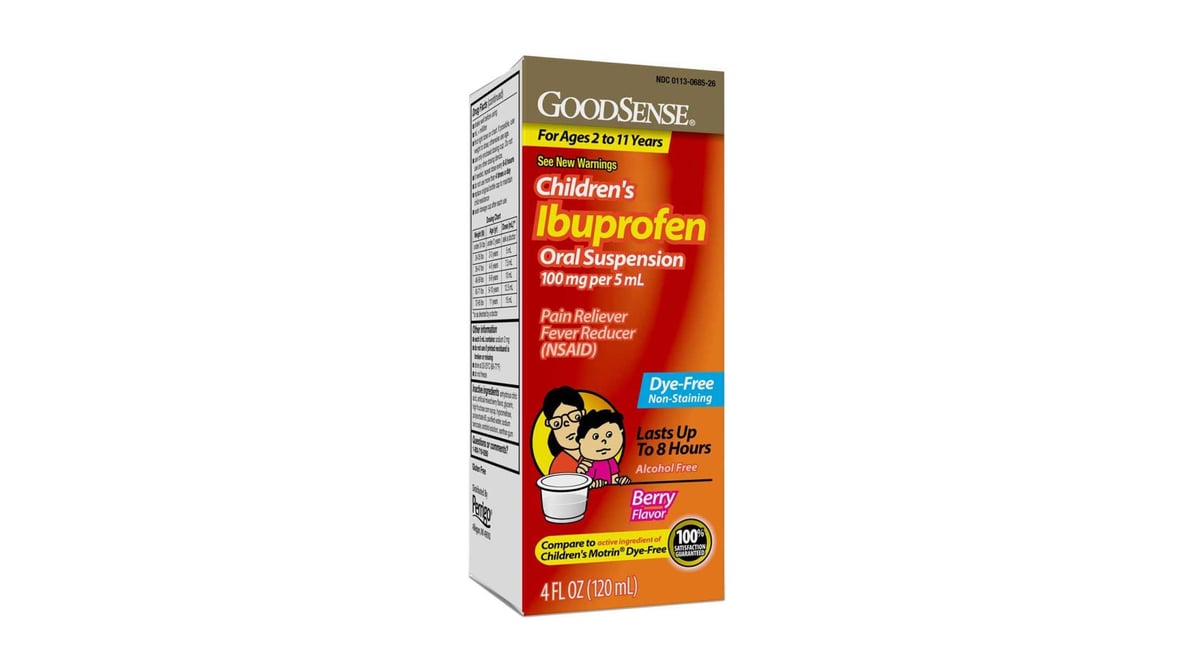 GNP IBUPROFEN CHLD BERRY SUS 4 OZ
