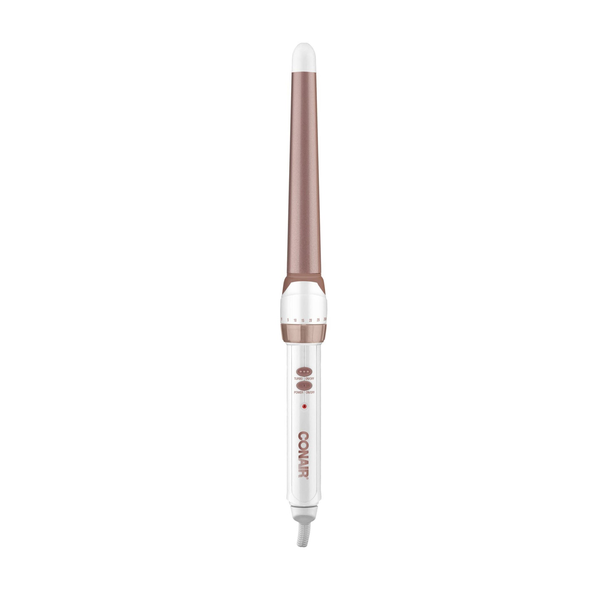 CONAIR Double Ceramic Tapered Curling Wand - Rose Gold, 3/4" to 1.25"