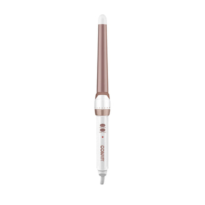 CONAIR Double Ceramic Tapered Curling Wand - Rose Gold, 3/4" to 1.25"