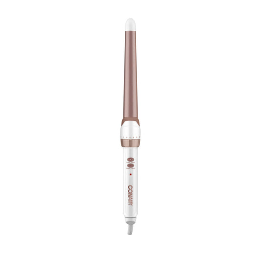 CONAIR Double Ceramic Tapered Curling Wand - Rose Gold, 3/4" to 1.25"
