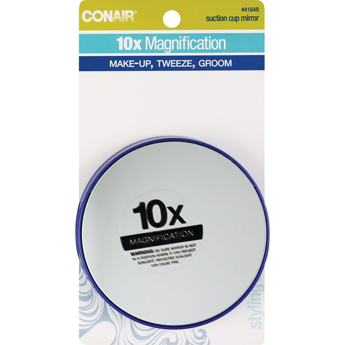 CONAIR LED Lighted Suction Mirror, 12x magnification