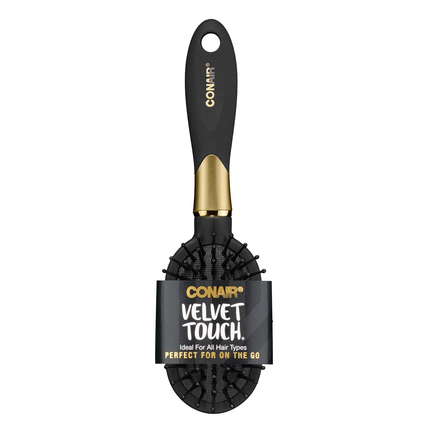 CONAIR Velvet Touch Mid-Size Cushion Hair Brush - Assorted