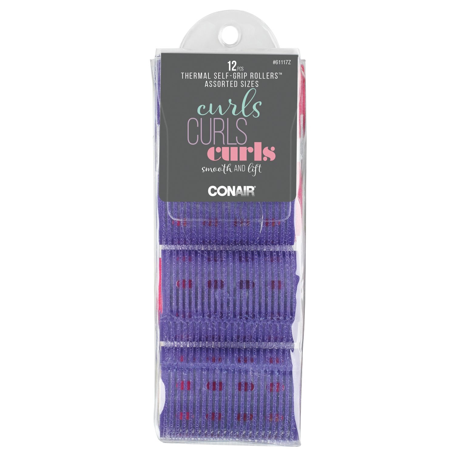 CONAIR Thermal Self Grip Rollers - Assorted Sizes, 12 count