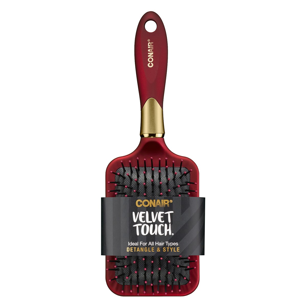 CONAIR Velvet Touch Soft Handle Paddle Brush - Assorted