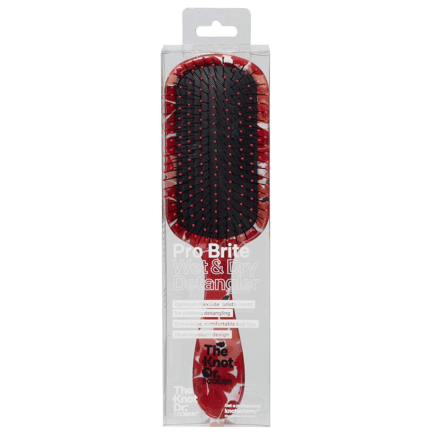 CONAIR The Knot Dr. Pro Brite Wet & Dry Detangler Hair Brush - Assorted Prints