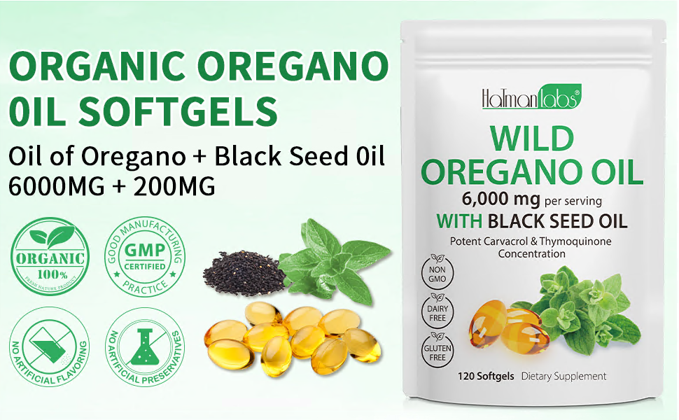 BLACK SEED OREGANO OIL,100% PURE
