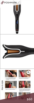 CHI Matte Black Ceramic Spin N Curl, 1 inch