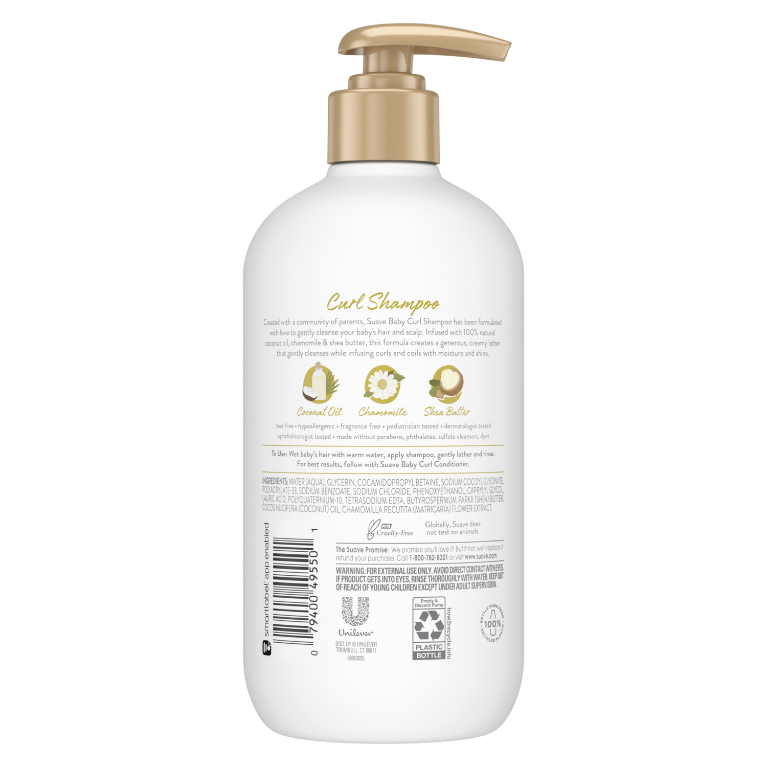Suave Baby Curl Shampoo 13.5oz .
