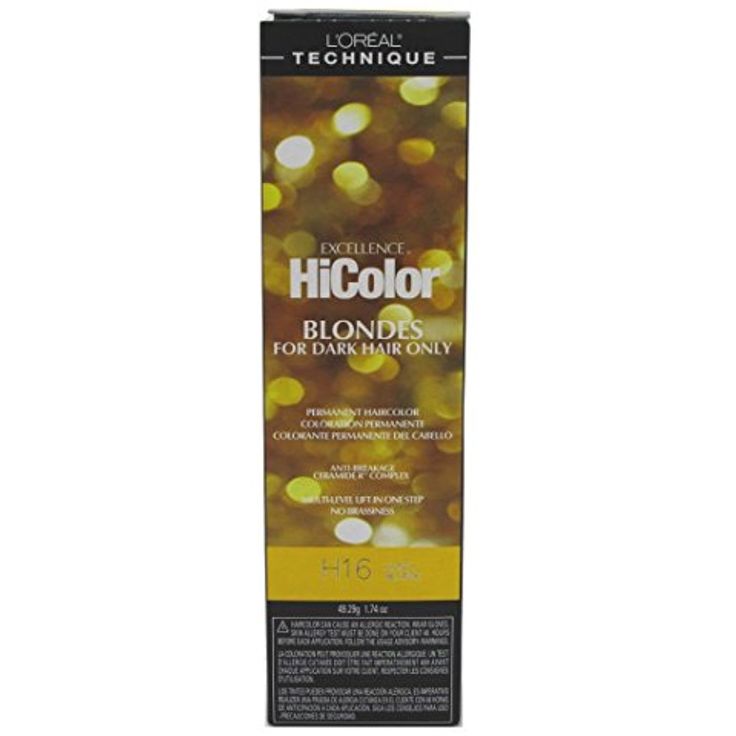 Loreal Excel Hicolor H16 Tube Honey Blonde 1.74oz