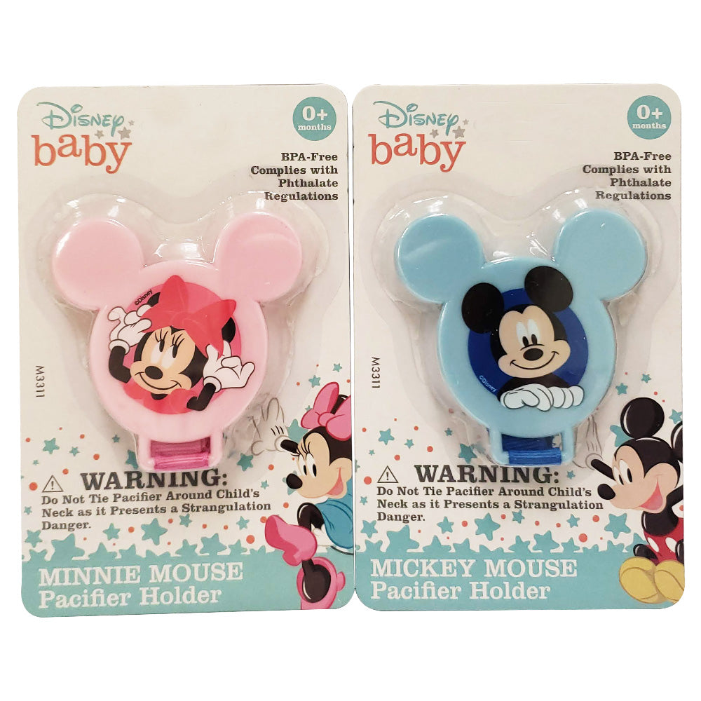 Disney Baby Mickey and Minnie Pacifier Holders - Assorted
