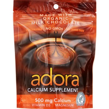 ADORA CHOC DISK,DK CHOC,CALCIUM