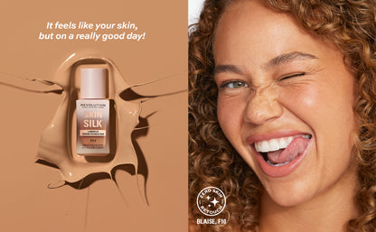 REVOLUTION Skin Silk Radiant Satin Serum Foundation - F6.5N