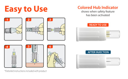 EASY TOUCH SAFETY PEN NDL 29G 5MM 100CT