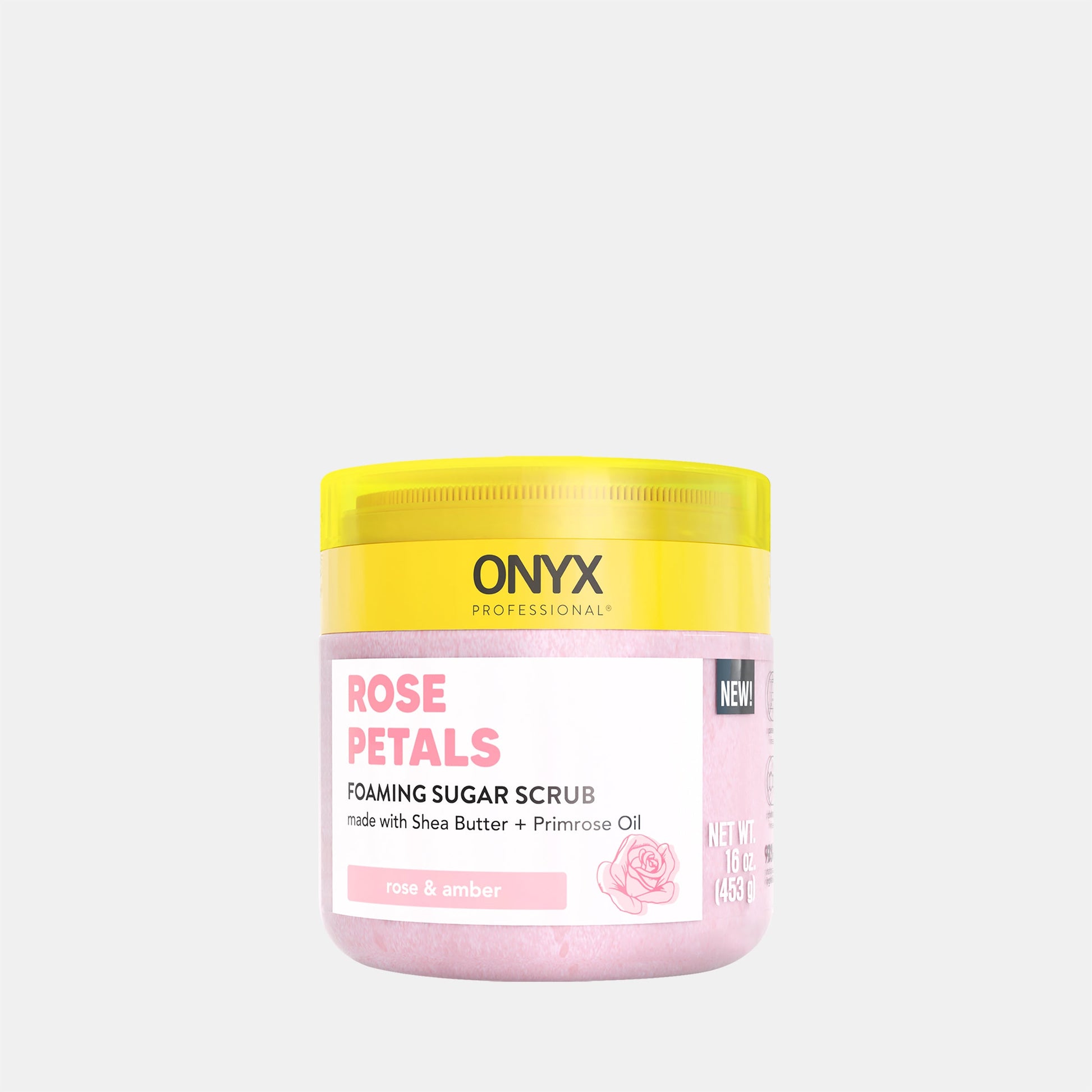 ONYX Foaming Sugar Scrub - Rose Petals