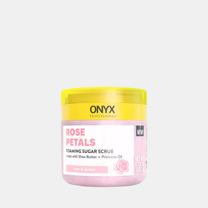 ONYX Foaming Sugar Scrub - Rose Petals